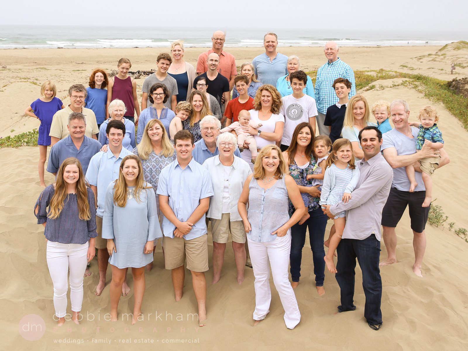 Family Reunion of Three Generations in Morro Bay Photographer