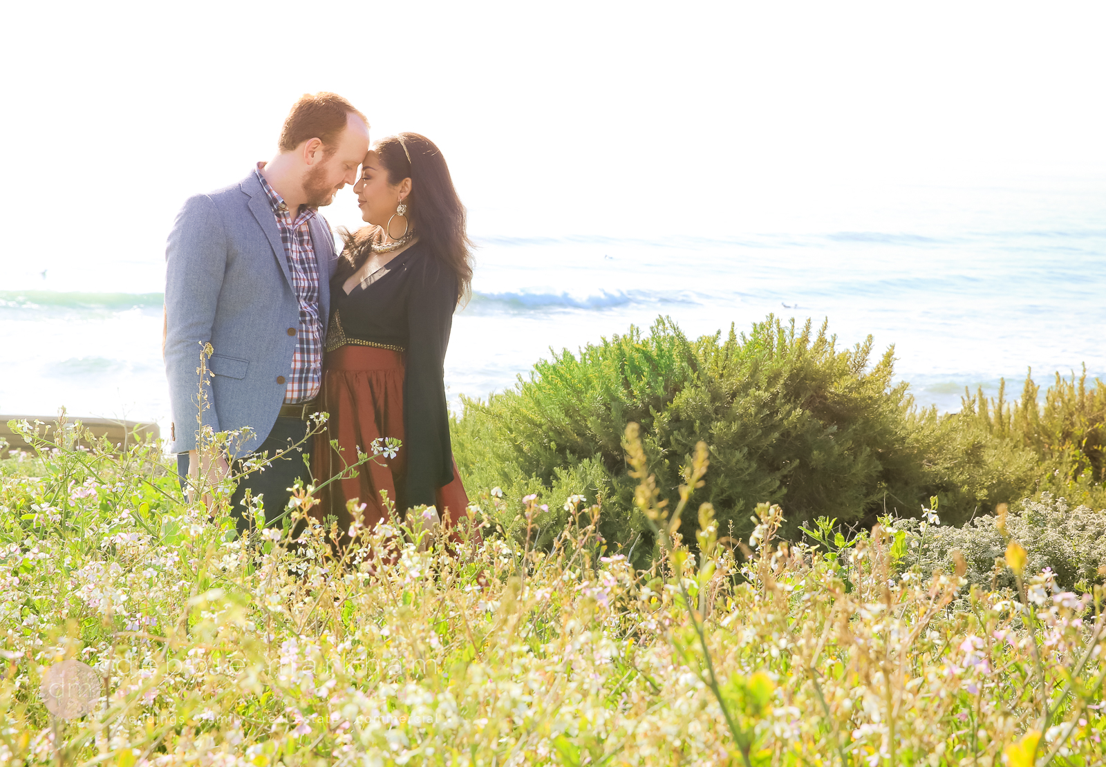 Engagement Photos_Cambria_CA_Beach_Ocean_Red Dress_Love_Couple_Photo_Debbie Markham_Photography-7129