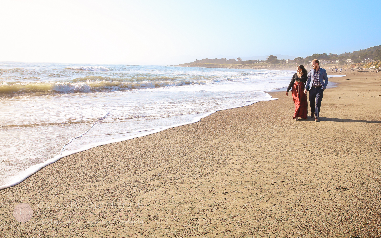 Engagement Photos_Cambria_CA_Beach_Ocean_Red Dress_Love_Couple_Photo_Debbie Markham_Photography-7167