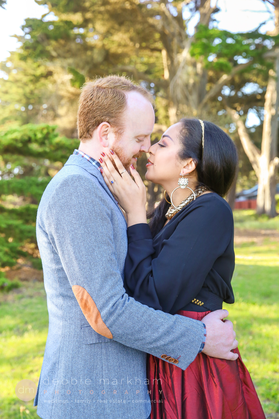 Engagement Photos_Cambria_CA_Beach_Ocean_Red Dress_Love_Couple_Photo_Debbie Markham_Photography-7288